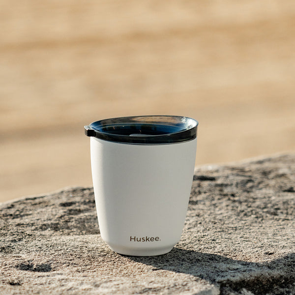 HuskeeSteel Travel Mug - White 8oz