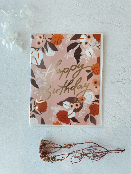 Card - Happy Birthday Rose Garden