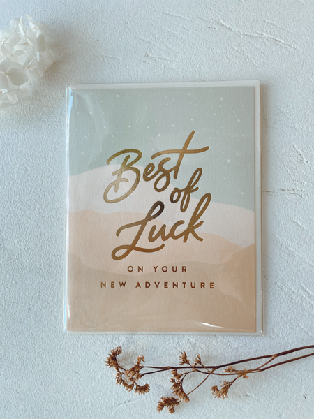 Card - Best of Luck / New Adventure