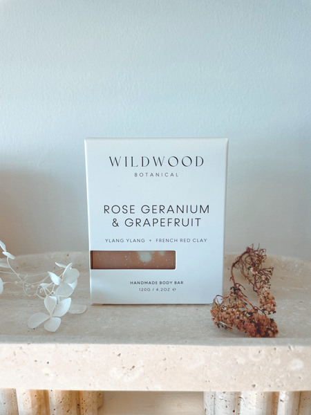 Soap Bar - Rose Geranium & Grapefruit