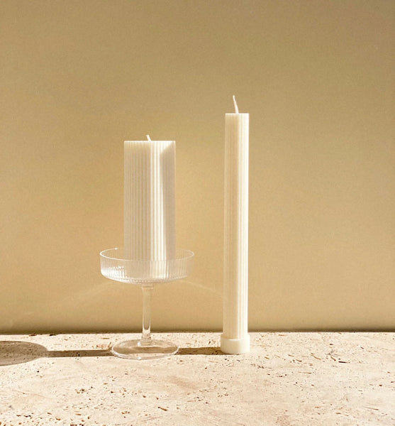 Column Pillar Candle - Tall/White