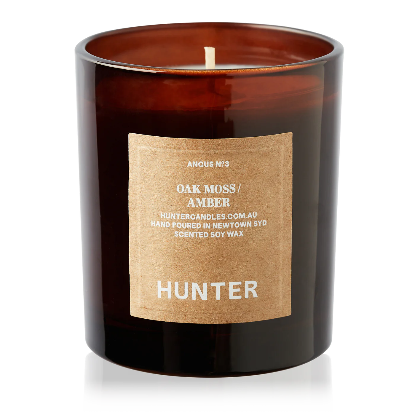 Hunter Candles - ANGUS / OAK MOSS + AMBER