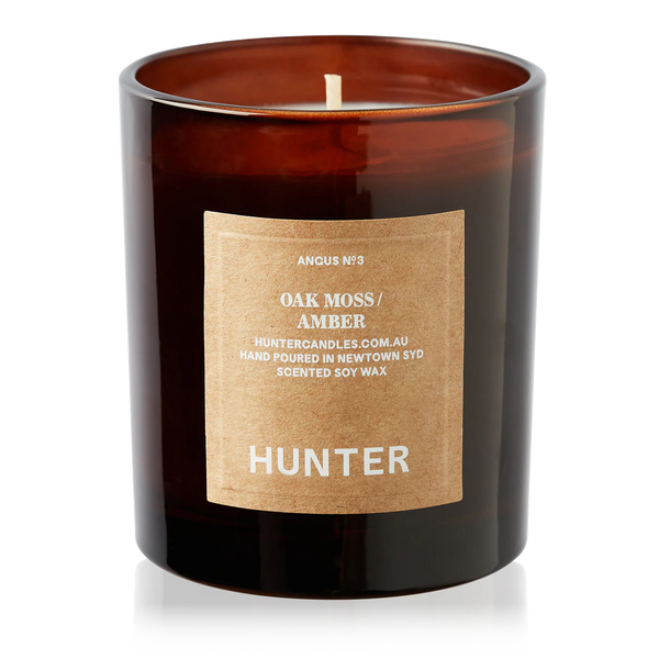 Hunter Candles - ANGUS / OAK MOSS + AMBER