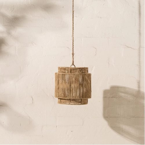 Light Natural Jute Pendant Grounded Store