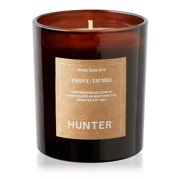 Hunter Candles - MABEL ROSE / PEONY + LYCHEE