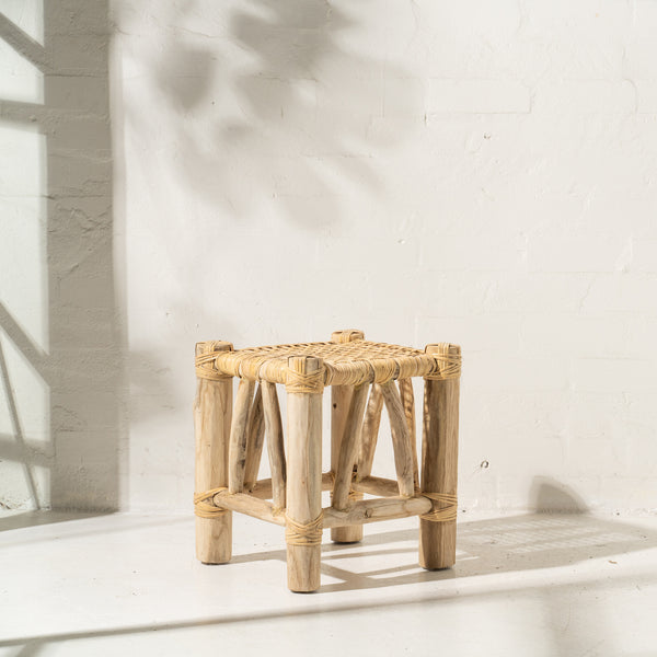 Rattan Woven Stool